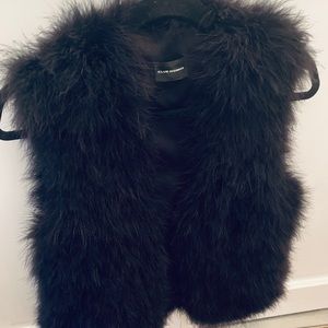Club Monaco Feather Vest - Black